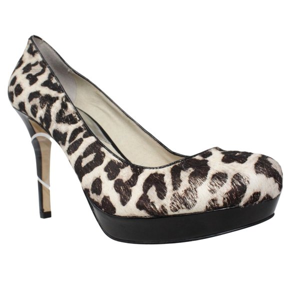 Michael Kors Womens Size 9 M Leopard Print Calf Hair Lonna Pumps Heels Platform - Picture 1 of 14